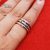 925 Silver Connector Ring, Interlocking Ring, Two Connector Three Band Ring, Linked Ring, Connected Ring, link Band Ring, Stacking Linked Ring