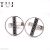 925 Sterling Silver Handmade Black Spinel Round Men’s Cufflinks Jewelry