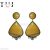 Handmade 925 Sterling Silver Pave Diamond With Yellow Sapphire Designer Dangles Earrings For Women