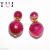 925 Sterling Silver Handmade Ruby Gemstone Ball Stud Earrings Jewelry